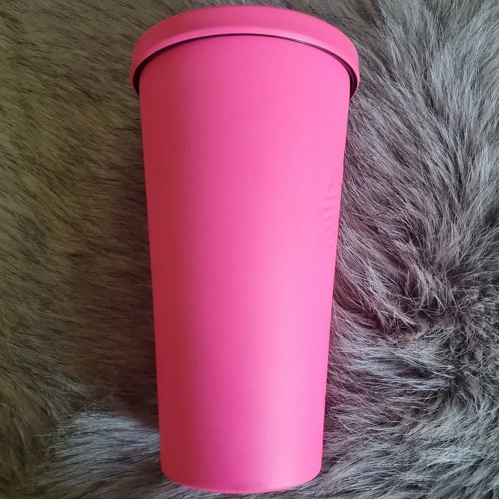 Starbucks Coffee 2014 Hot Pink Tumbler Cup
